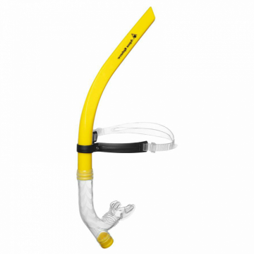 Šnorchl Aqua Sphere FRONTAL SNORKEL pro trénink plavání s ventilem - žlutá